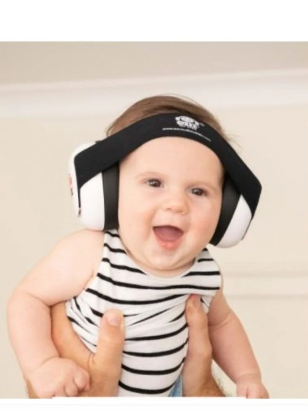 Baby Noise-Reducing Headband Headphones - Black & White